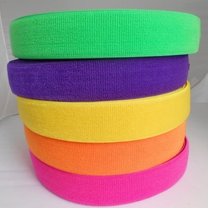 Wholesale <strong>Elastic</strong> Un-napped <strong>Loop</strong> , Hook and <strong>Loop</strong> From OEM Factory - Product Image 1