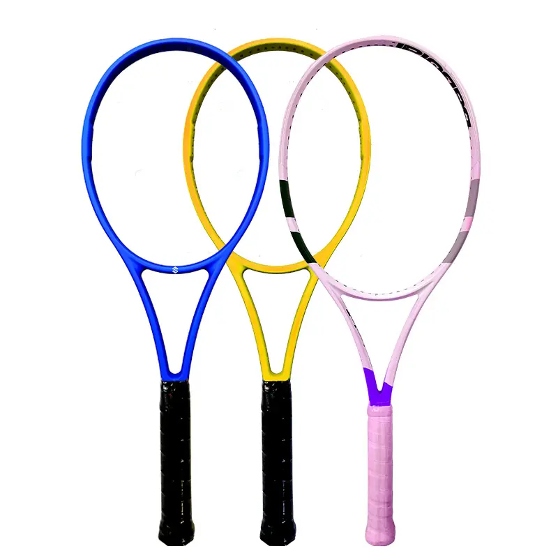Hot Sale Nylon String Triple Shock-absorbing Handle Carbon Fiber Tennis Racket for Sale