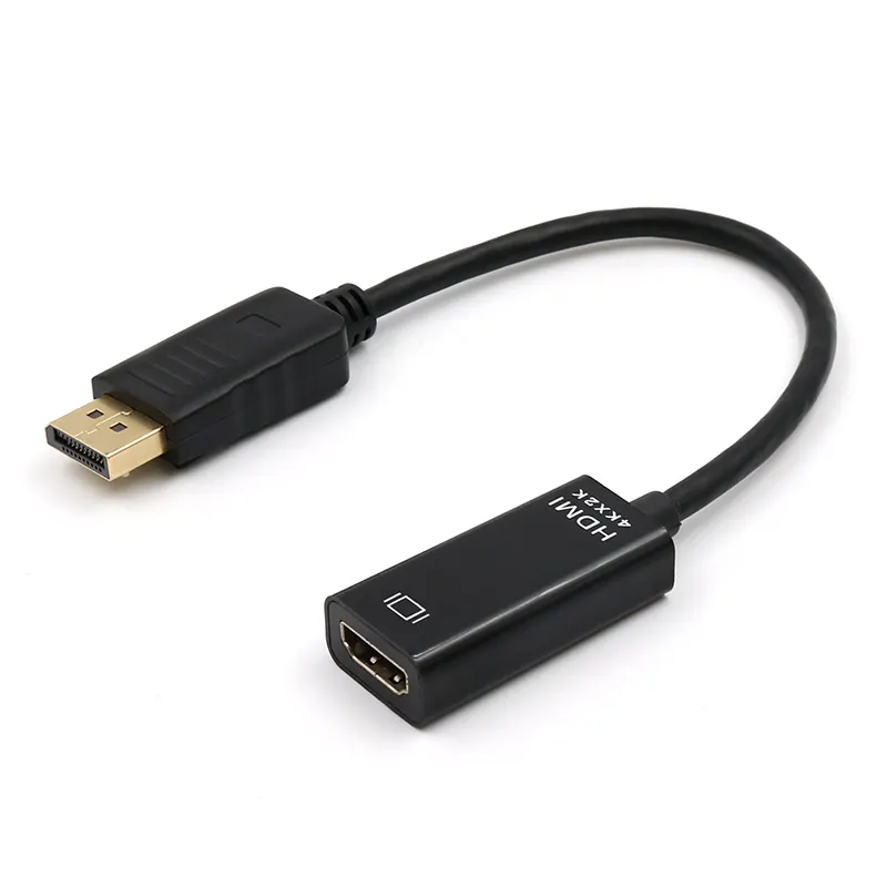 OEM 4K * 2K negro DP Displayport macho a HDMI hembra Cable adaptador convertidor DP a HDMI 4K para PC portátil accesorios