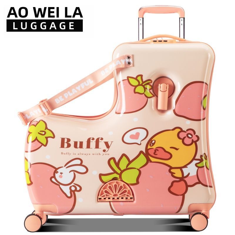 Boîte d'équitation pliable en forme de cheval de Troie canard fraise