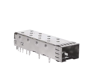 Aleación de cobre 1x1 SFP Shell Conectores de fibra óptica 20pin SFP Jaula y receptáculo DIP para PCB para redes WiFi y TCP
