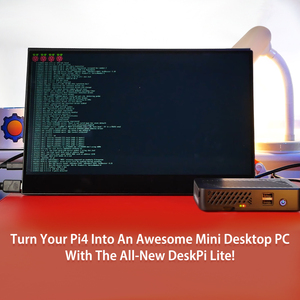 DeskPi Lite Raspberry Pi 4 Gehäuse-Mit Netzschalter/Kühlkörper mit PWM-Lüfter/Dual Full-Size für Raspberry Pi 4B - Product Image 6