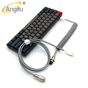 Drop Shipping el yapımı Aviator konektörü Paracord tip C USB mekanik klavye sarmal kablo - Product Image 4