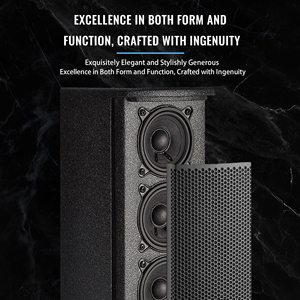 Profession elle Dante Active Sound Column <span class=keywords><strong>DSP</strong></span> Tragbares BT-Vollfrequenz-Lautsprecher-Wand netzwerk aus Holz mit Software-OEM - Product Image 4