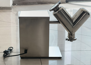 Gıda işleme karıştırıcı Motor tozu granüler malzeme karıştırma için laboratuvar kullanımı için yüksek hızlı paslanmaz çelik V tipi mikser - Product Image 2
