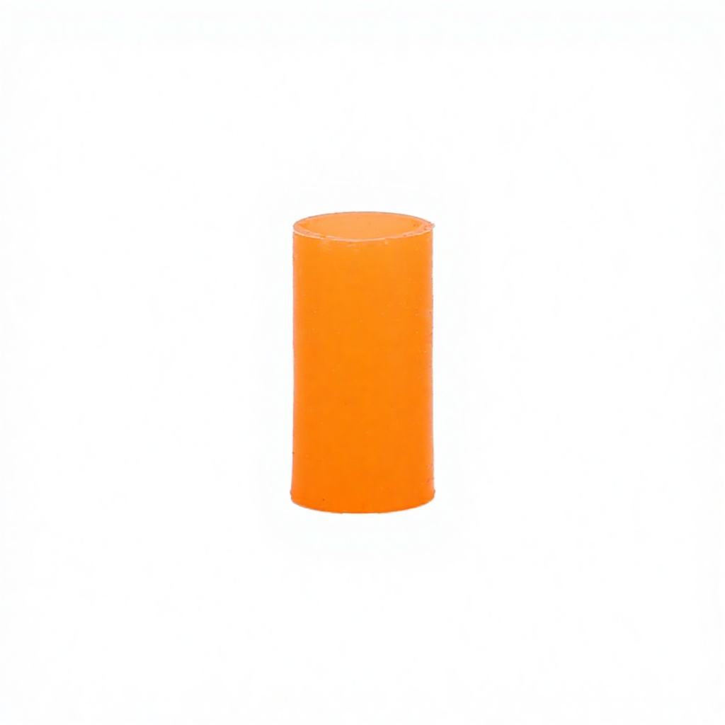 Embout en silicone de forme cylindre orange pour 8 mm