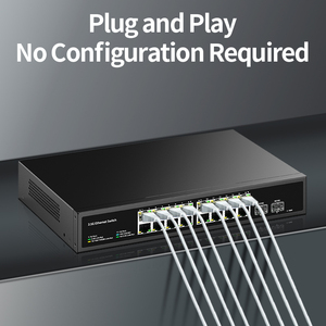 2.5G <strong>Network</strong> Switch,16 X 2.5G RJ45 Base-t Port, 2 X 10G SFP+ Slot 120G <strong>Bandwidth</strong>,Plug&amp;Play Unmanaged Home Lab <strong>Network</strong> Switch - Product Image 4