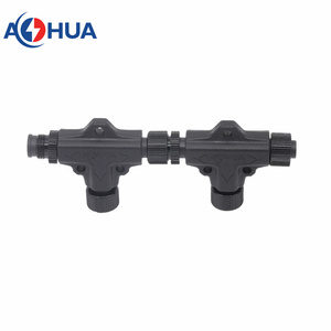 Conector T de 2 pines M12, macho de Metal, 1 entrada, hembra, 2 salidas, iluminación LED/conector de Sensor, Conector de iluminación RGB impermeable IP - Product Image 6