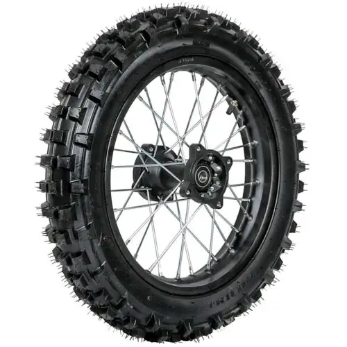 Jantes en alliage d'aluminium noir à rayons pour CRF PRO KLX YZF 1.85 cc, 2 pièces, 90/100x14 pouces, rodepneus noir avec 32 trous