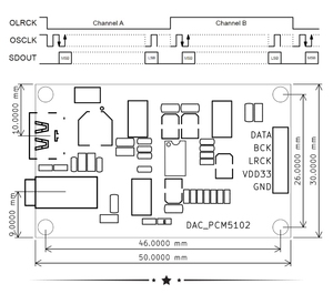 Taidacent 3,5mm Analog I2S IIS Himbeer Pi USB DAC Audio Konverter Digital-Analog-Decoder-Modul PCM5102A PCM5102 - Product Image 3