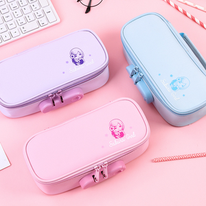 Mật khẩu khóa bút chì trường hợp đối với tiểu học và trung học sinh viên công suất lớn bốn lớp đa chức năng văn phòng phẩm Túi - Product Image 3