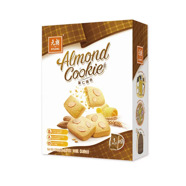 Hot Selling 100g Crisp Almond Biscuit With Automatic Production Line For Sale