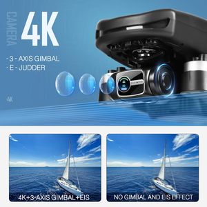 NBD 4K 3轴万向节可折叠遥控四轴飞行器5G WiFi FPV直播视频应用控制全球定位系统跟随无人机dron成人无人机带摄像头 - Product Image 2