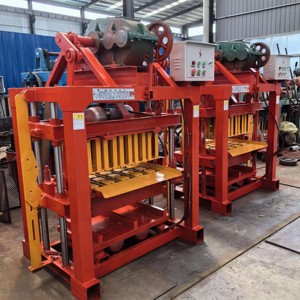 Máquina de ladrillos semiautomática para bloques huecos, línea de producción de bloques de piedra de pavimentación, usando materia prima de cemento, número de máquina de fabricación de bloques, número de referencia: 1, 2 - Product Image 2