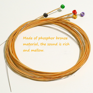 Cuerdas de cuerda de guitarra acústica de 6 cuerdas de alta calidad, piezas y accesorios de instrumentos de cuerda amigables con el precio - Product Image 4