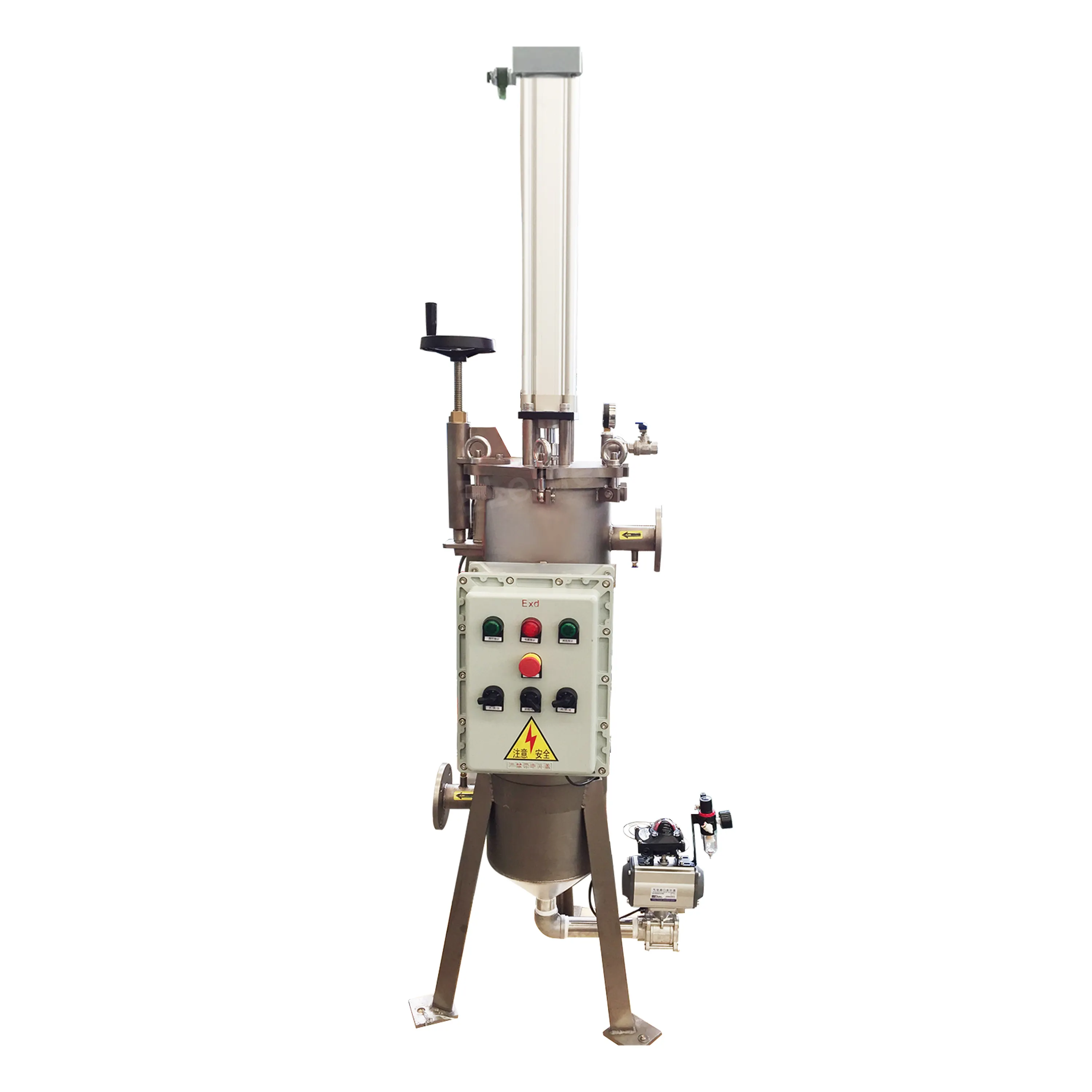Industrieabwasserfiltration Edelstahl 304 automatische selbstreinigende Filtergehäuse-Maschine