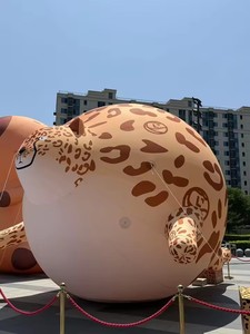 Quảng cáo bơm hơi khổng lồ động vật hoang dã sưng húp chất béo Leopard linh vật màu vàng beo oxford PVC không thấm nước bền Bóng Dây Kéo - Product Image 6