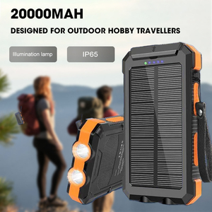 Outdoor Dust Proof Solar Jumbo Capacity Waterproof Power Bank Portable <strong>Charger</strong> for <strong>All</strong> Cell-Phones &amp; Electronic Devices - Product Image 2
