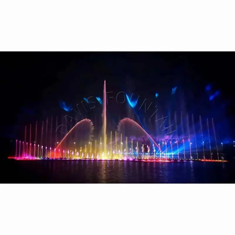 Custom Ontwerp 3d Dansende Water Fontein Show Met Lichte Outdoor Muzikale Dansende Fontein