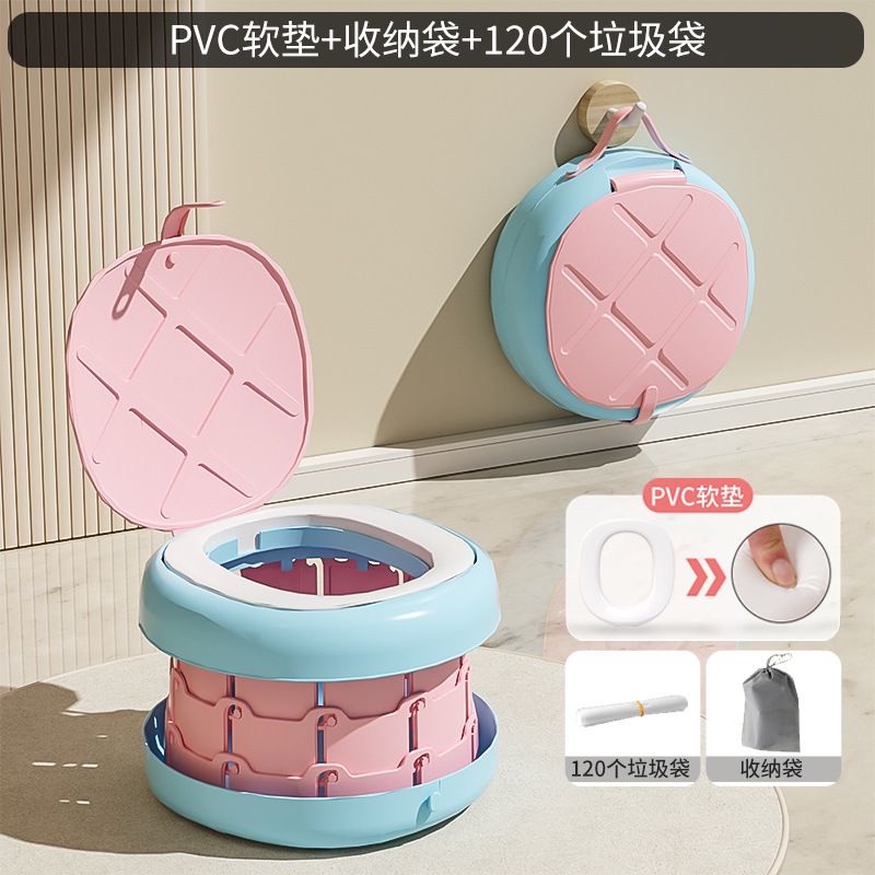 Sac de rangement souple en PVC court à trois couches rose cerise 120