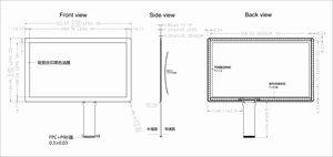 Werkseitig anpassen OEM/ODM 13,3-Zoll-LCD-Touchscreen-Display LCD-Modul Kapazitiver LCD-TFT-Touchscreen mit USB-Controller Lager - Product Image 3
