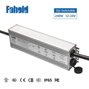 ディップ切り替え可能240W LED電源12-24Vサイネージライトとマルチプロテクション付き広告ライト用 - Product Image 2