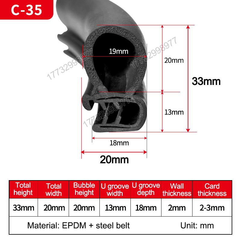 C-35 (33mm high, 20mm wide)