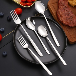 Thân Thiện Với Môi Titan-Mạ Gương Đánh Bóng Muỗng Nĩa Flatware Đảng Vàng Bạc Thép Không Gỉ Dao Kéo Đặt Muỗng Nĩa - Product Image 2