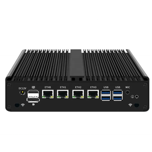 4 Lan 6COM Solución de cliente delgado sin ventilador Computadora CoreI7 8550u 7100U LVDS EDP Pantalla Módulo 4G EFI BIOS Componentes de PC industriales - Product Image 2