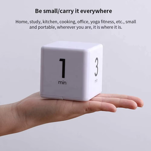 Cube Countdown Timer 60 Minuten Digital Study Timer für Kinder Umwelt freundlich Google Time Management Kitchen Flip Timer zum Kochen