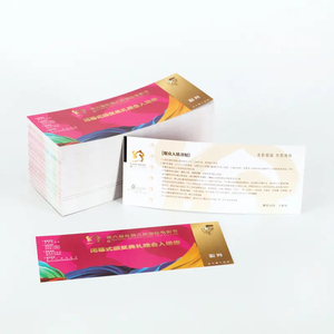 Venta al por mayor personalizado impreso Anti-falsificación Cupón de cartón folleto cupón de descuento para uso comercial - Product Image 1