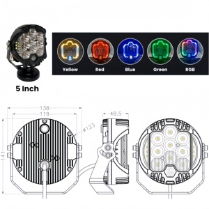 Çin'de yapılan sıkıştırma direnci araba için 5 inç led çalışma ışığı - Product Image 4