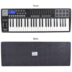 Worrde PANDA49便携式49键USB MIDI键盘控制器8 RGB彩色背光垫，带USB电缆 - Product Image 5