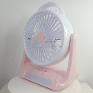 低价小卡通dc usb可充电高速表风扇带led灯 - Product Image 5