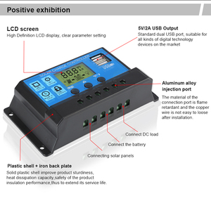 Wholesale <strong>10A</strong> 20A <strong>30A</strong> 12V 24V Auto Adapt <strong>Pwm</strong> Solar Charge <strong>Controller</strong> Solar Charger <strong>Controllers</strong> - Product Image 3