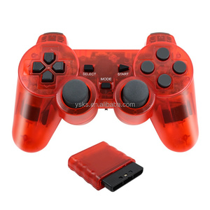 แป้นเกมไร้สาย2.4G โปร่งใสสำหรับควบคุมเกม PS2จอยสติ๊กสำหรับ PS2 Manette - Product Image 3