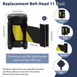 Có thể thu vào nhựa rào cản băng <span class=keywords><strong>cassette</strong></span> kiểm soát giao thông sự kiện cảnh báo vành đai gắn rào cản bức tường <span class=keywords><strong>Cassette</strong></span> vành đai traust - Product Image 3
