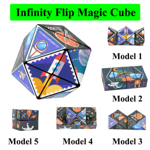 Infinity Magic Cube nuovo Puzzle Anti-Stress giocattolo di plastica con punta delle dita per lo sviluppo cognitivo decompressione della forma dello spazio per - Product Image 6