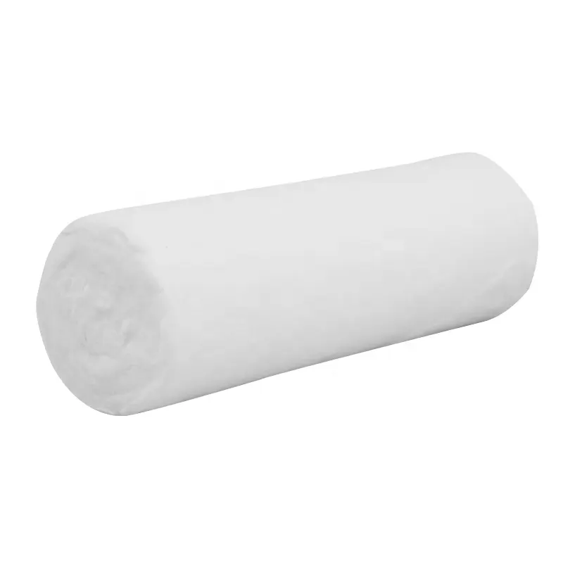 Rolo de papel de lã de algodão absorvente, produto cirúrgico embalado