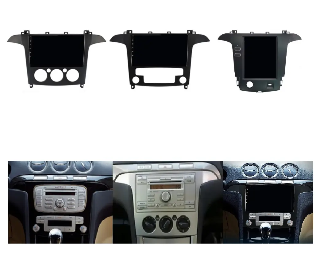 Upsztec sistema de toque android, dvd gps para carros ford galaxy para s max 2007 2008 2009 2010 2011-2015