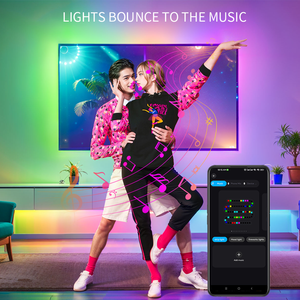 WS2812B Смарт RGB светодиодные полосы комплект синий зуб WiFi музыкальный контроллер индивидуально адресуемый USB DC5V световые струны - Product Image 5