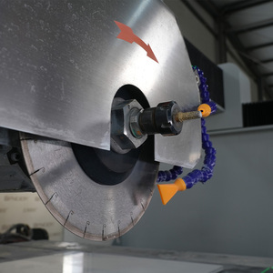 5 assi CNC pietra ponte sega macchina di taglio per granito marmo quarzo con funzione di profilazione - Product Image 2