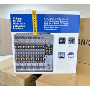 X2442USB Premium 24-Input 4/2-Bus Mixer con preamplificadores de micrófono/Compresores/British EQ 24-Bit Multi-FX Processor USB/Interfaz de audio - Product Image 5