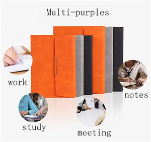 Nachfüllbarer Planer Leder Journal Einsätze A5 6-Ring Binder Lose blatt <span class=keywords><strong>Notebook</strong></span> Gefütterte Karten Taschen Magnets chnalle