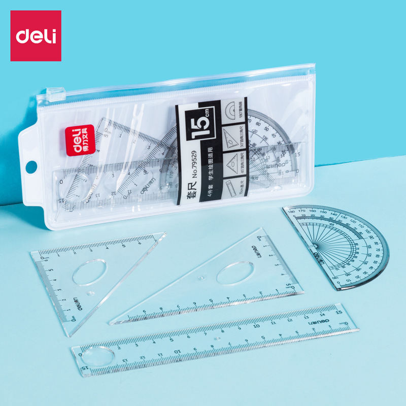 79529 (Four-piece set, 15cm ruler)