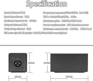 Activador de micrófono de preamplificador de refuerzo de micrófono en línea para micrófono dinámico y de cintas con ganancia clara de 25db para Podcasting - Product Image 4