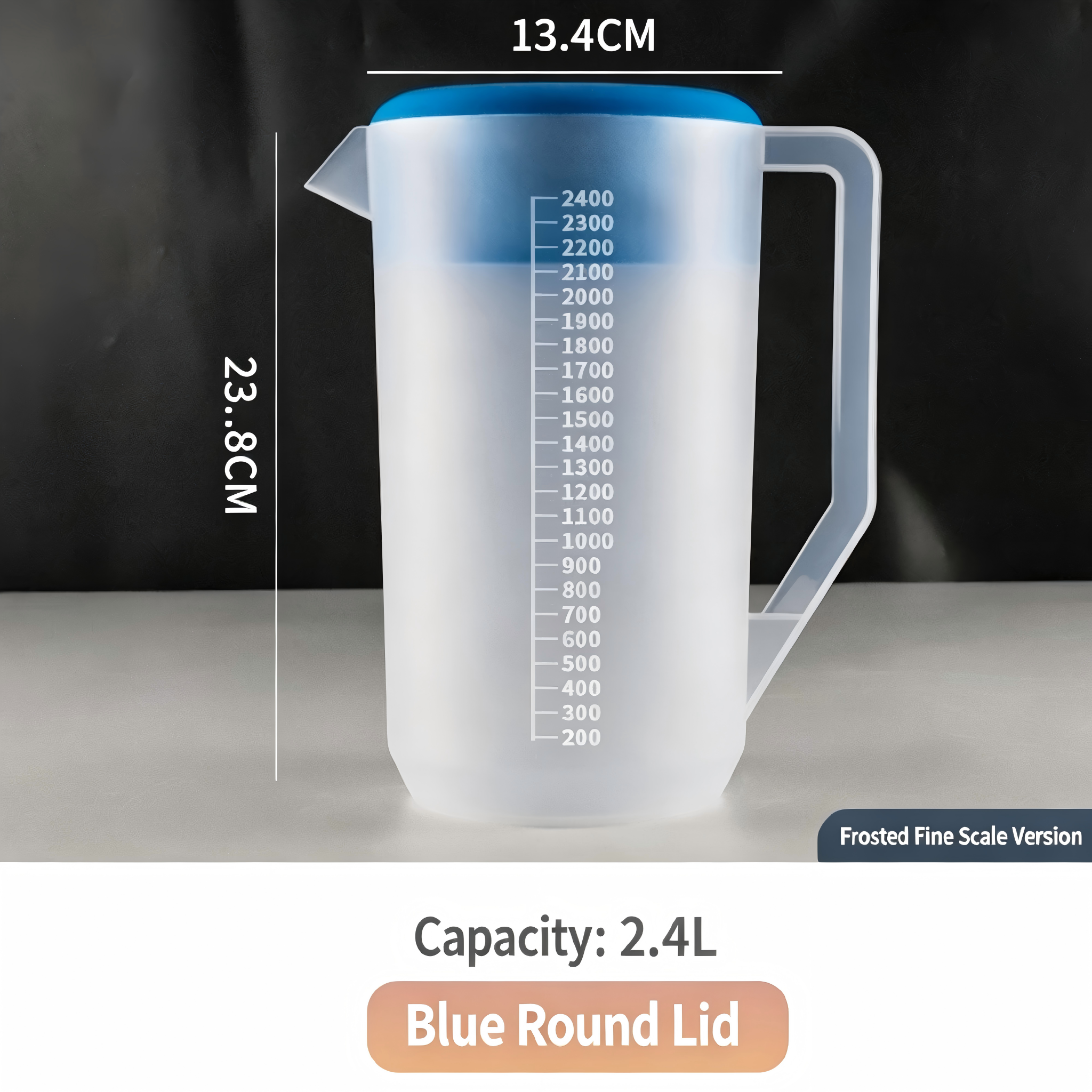2,4 L (Couvercle rond bleu mat)