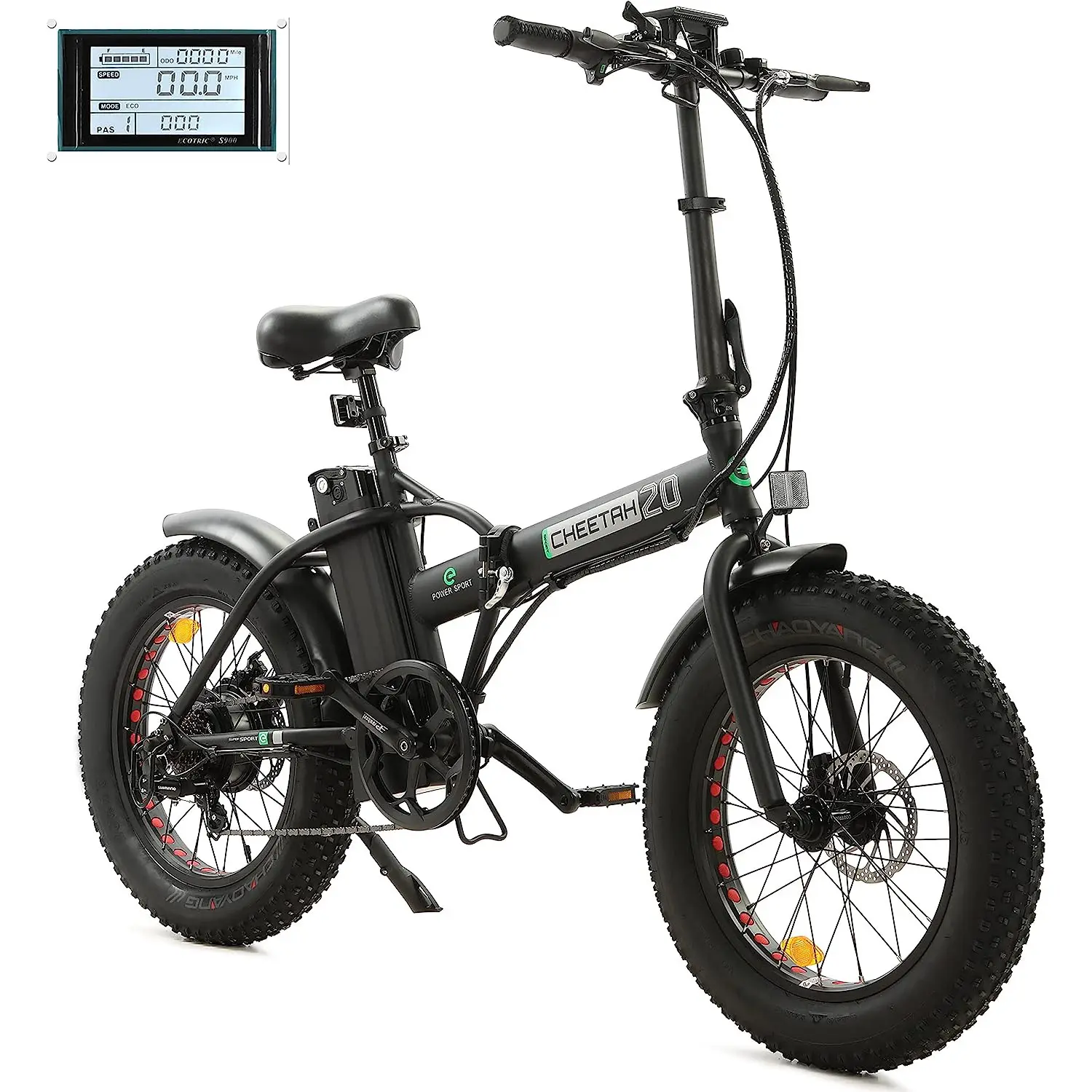 Principal Fornecedor Bicicleta Elétrica 500W Dobrável E Bicicleta 20 "Bicicleta Elétrica Dobrável Pneu Gordo 48V 12.5AH Amplo Poder Extendido Passeios