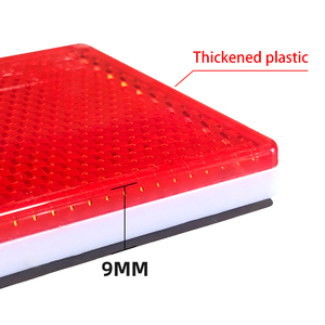 车身反光贴纸红色和白色反光板反光条车身标记 - Product Image 2
