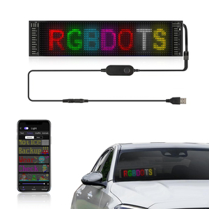 Smart APP di controllo occhi programmabili flessibile LED segno di bordo modello di scorrimento testo Graffiti LED Display pannello dello schermo per auto - Product Image 2